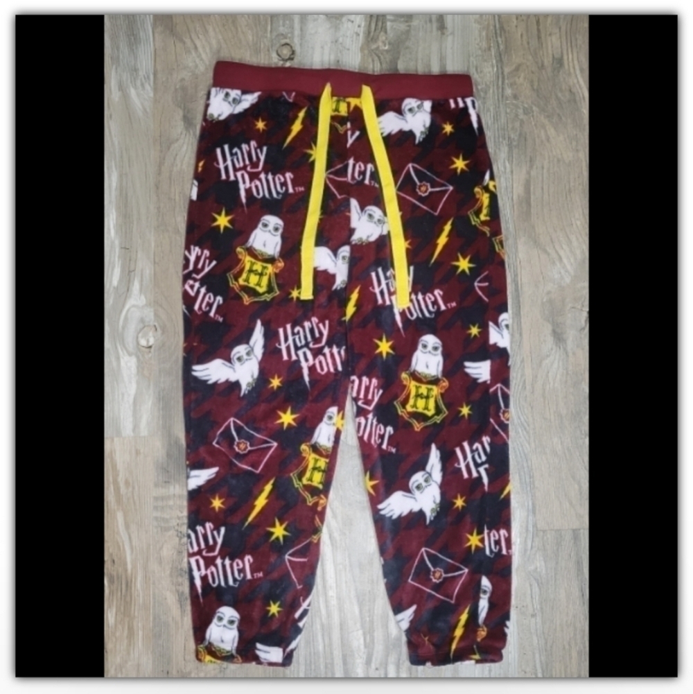 Harry Potter sleep elastic pants with pull string size large joggers